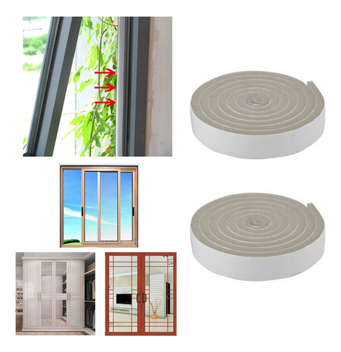 2 X 2 Uds Espuma Clima Aire Acondicionado Ventana Puerta