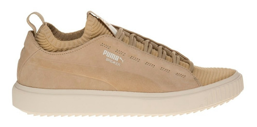 Puma Breaker Knit Tenis Mujer Elastico Beige Dama Casuales