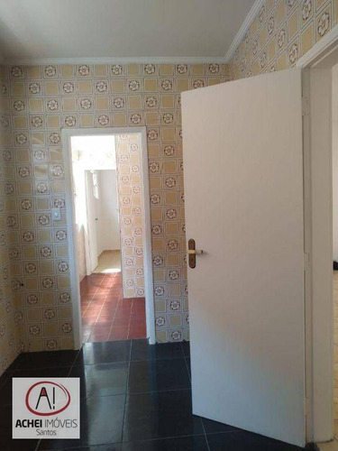 Imagem 2 de 17 de Apartamento Com 3 Dormitórios, 1 Suite, Gagagem Fechada, À Venda, 102 M² Por R$ 405.000 - Ponta Da Praia - Santos/sp - Ap11362