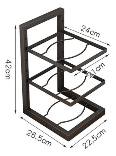 Pan Organizador Rack Pote E Pan Organizador Três Camadas