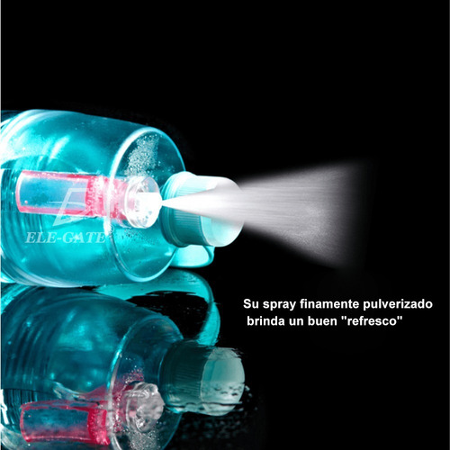 Imagen 5 de 10 de Botella Agua Con Spray Pulverizador Deporte Fitness Gym Yoga