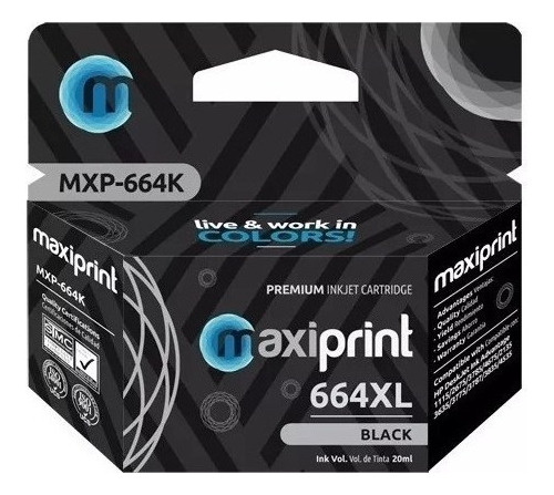 Cartucho Hp 664xl Negro Y Color Maxiprint