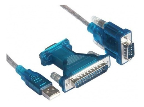 Cable Adaptador Usb A Serie (rs232) / Paralelo (db25) Macho
