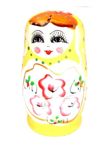 Imagen 5 de 6 de Muñeca Mamushka De Madera 5 Piezas Planeta Juguete