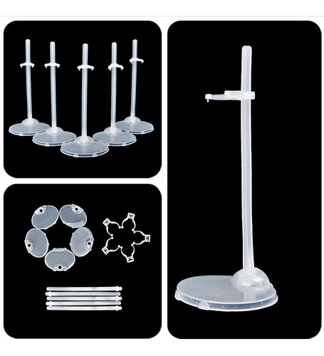 Kit 20 Suporte Transparente Para Boneca Barbie Ken Susi