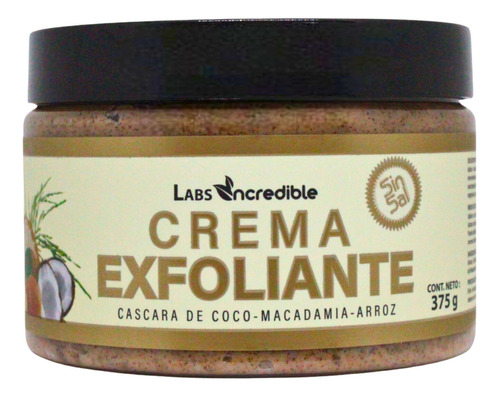 Crema Facial Exfoliante Piel Normal Coco Macadamia 375gr Momento De Aplicación Día/noche Tipo De Piel Todo Tipo De Piel