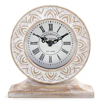 Comprar Reloj De Mesa De Madera Tallada Nikky Home, Diseño Boho