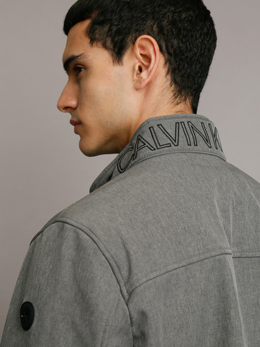 Chaqueta Ck Soft Shell Gris Calvin Klein
