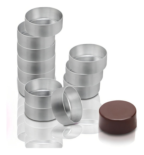 Formas Para Pao De Mel Nº 3 Em Aluminio Com 24 Unidades Cor Cinza