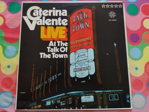 Caterina Valente Lp Live At The Talk Of The Town W
