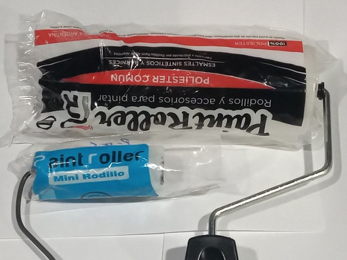 Combo Rodillo 1 Poliéster Común 17x40 + 1 Mini Epoxi 8 Cm 
