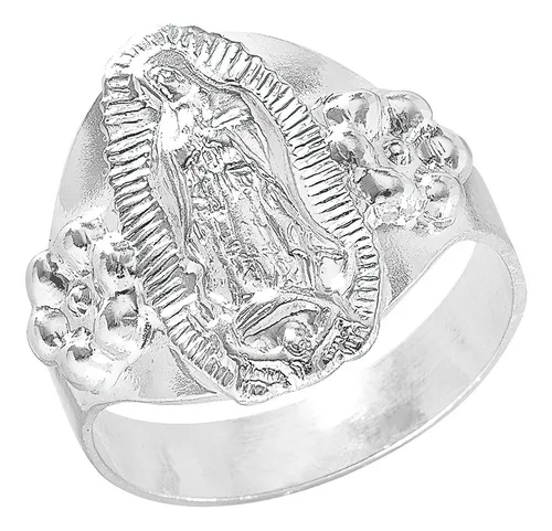 Anillo de plata de la virgen de guadalupe new arrivals