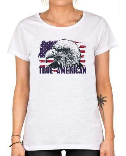 Remera De Mujer True American Aguila Americano De Verdad