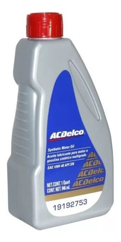 Aceite Sintetico Sae 10w-40 Para Motor 946ml Varios Autos