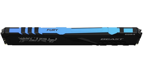 Memoria RAM Fury Beast DDR4 RGB gamer color negro 8GB 1 Kingston KF432C16BBA/8