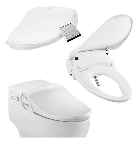 Asiento De Inodoro Inteligente Bio Bidet Slim Two En Blanco