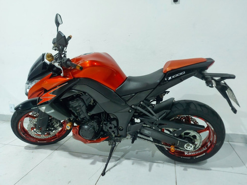 Imagem 8 de 11 de Kawasaki Z1000 Laranja 2012