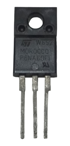 01 Transistor Mosfet P6na60f1 P6na60 600v 3,9a Original St