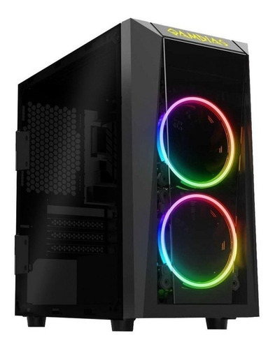 Gabinete Gamer Gamdias Talos E1 Rgb s/ fans Vidro