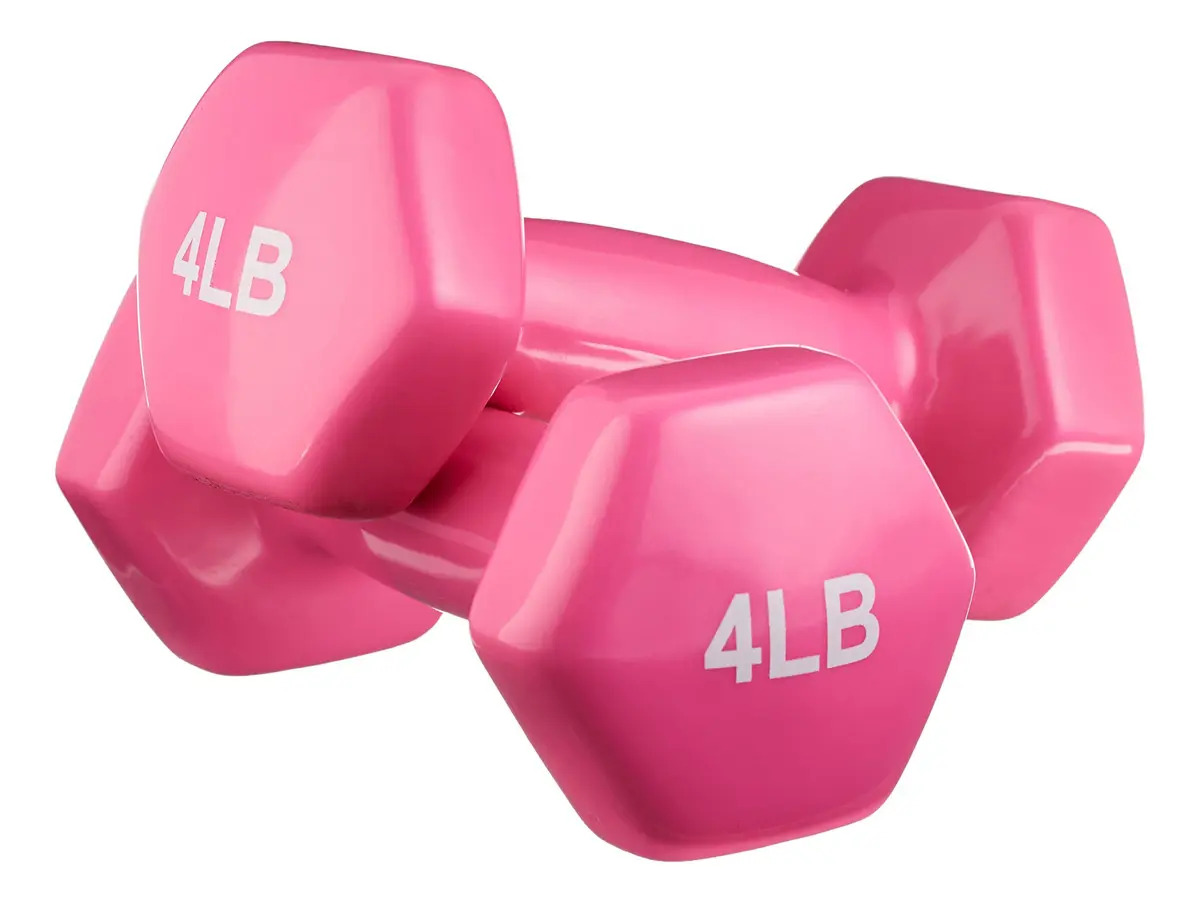 Par de halteres Amazon Basics com halteres, 2 kg, revestidos