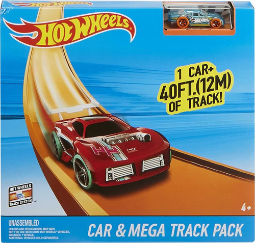 Mega Pistas Hot Wheels, Con Coche, 12 Metros