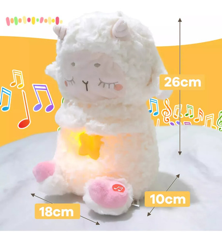 Oveja De Peluche Que Respira Al Bebé Dormido Para La Ansieda