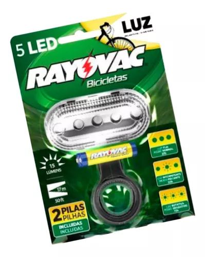 Linterna de bicicleta frontal 5-LED's – Rayovac