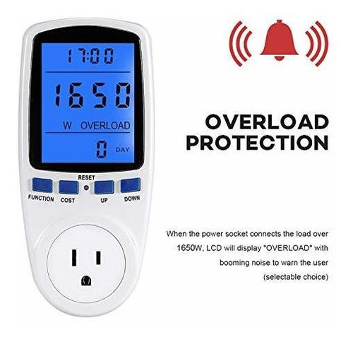 Enchufe Del Medidor De Potencia, Monitor De Consumo De Energ
