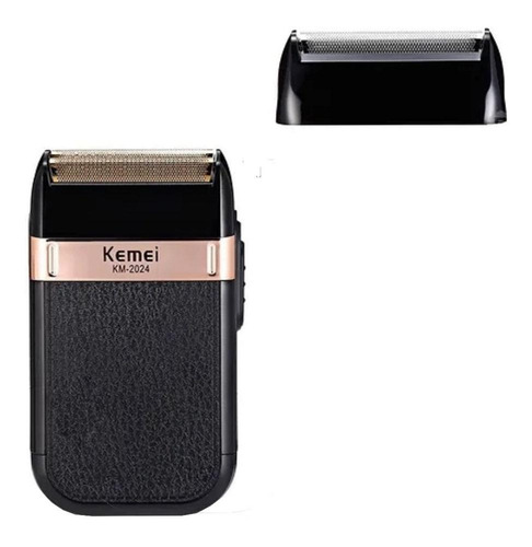 Imagen 4 de 4 de Afeitadora Kemei KM-2024 negra 100V/240V