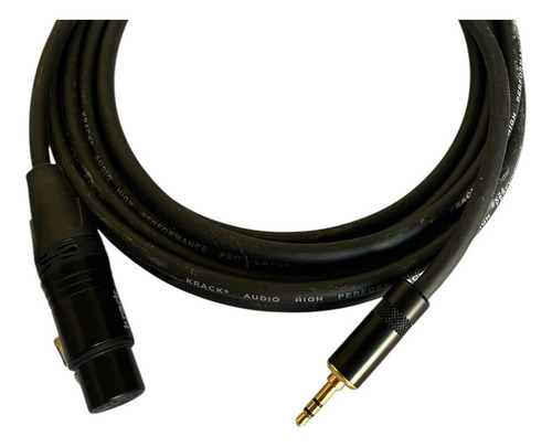 Cable Auxiliar Mini Plug 3.5 A Xlr Hembra De 2 Metros