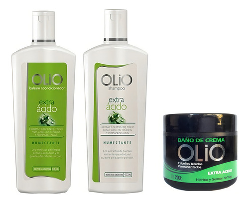 Kit Olio Shampoo Acondicionador Baño Crema Tintura Acido Tono Tonos A Elección