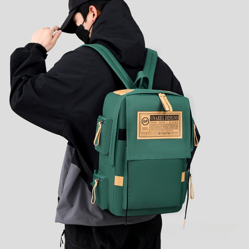 Mochila Simple Y Elegante Bolsa De Viaje Para Portátil De Gran Capacidad