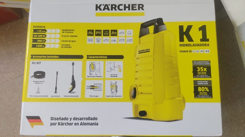 Imagen 7 de 9 de Hidrolavadora Karcher K1 Compacta 1200 Watts 100 Bar + Acc