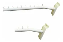 Comprar Perchero Flecha Panel Ranurado Inclinado 40 Cm X 10 Unidad 