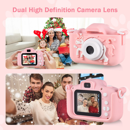 Cámara Digital 1080p Con Doble Lente Y Juegos - Idea De Reg