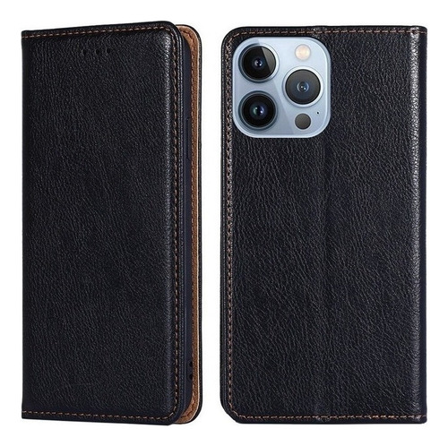 Funda Protectora Tipo Monedero De Cuero Para iPhone