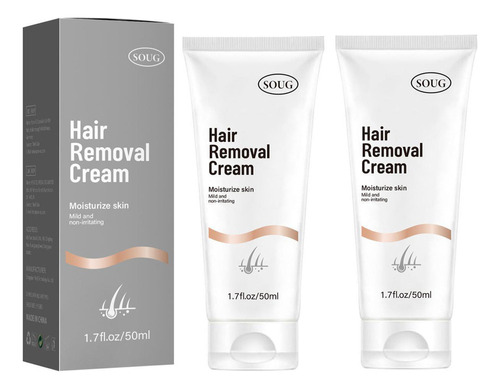 Creme Indolor Da Remoção Do Cabelo 50g*2pcs