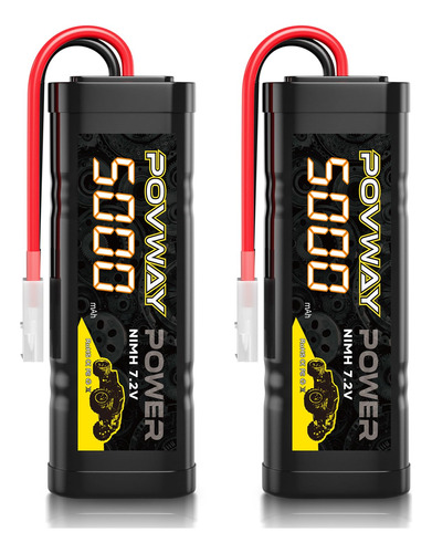 Povway Bateria Nimh De 5000 Mah 7.2 V Con Conector Tamiya Pa