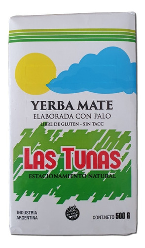 Yerba Mate Las Tunas Tradicional Agroecológica 500gr