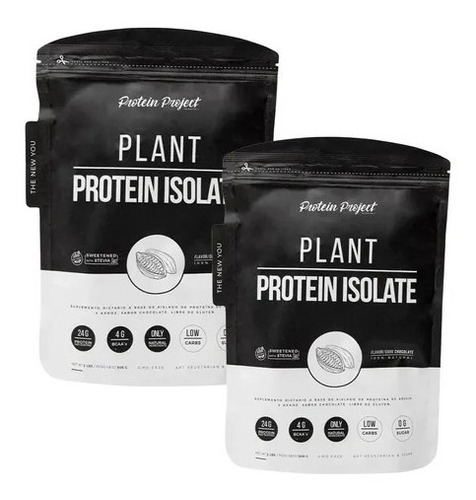Plant Protein Isolate 2lbs X 2u V/sabores  - Protein Project