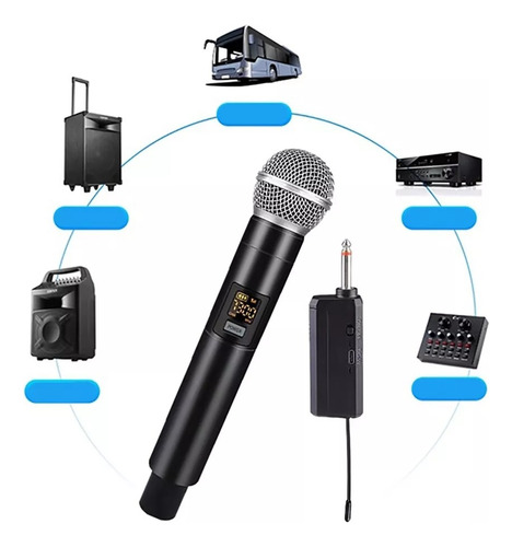 Micrófono X2 Inalámbrico De Mano Uhf Conferencias Karaoke