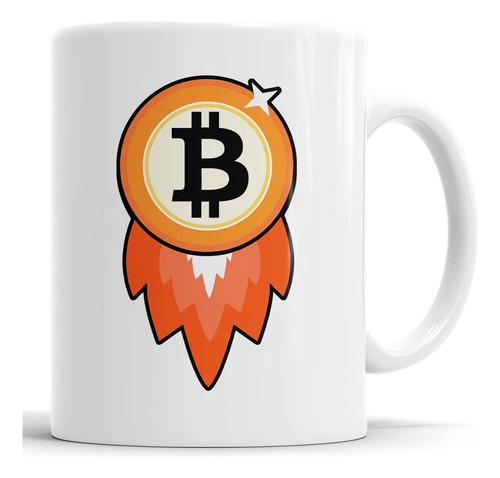 Taza Bitcoin To The Moon - Cerámica