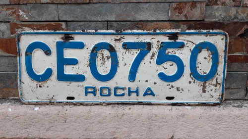 Matricula  Del Departamento De Rocha Ce 0750