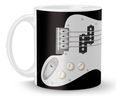 Taza Instrumento Bajo Eléctrico Personalizada Varios Diseños