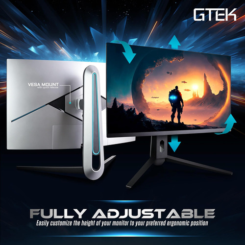 Monitor De Juego Gtek 240hz 2k, Pantalla De 27 Pulgadas Wqhd