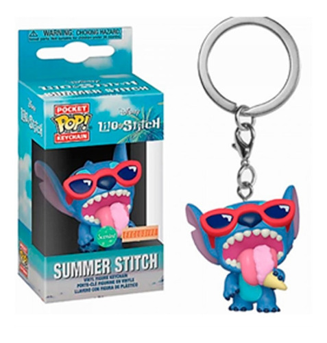 Funko Pocket Pop Summer Stitch Llavero