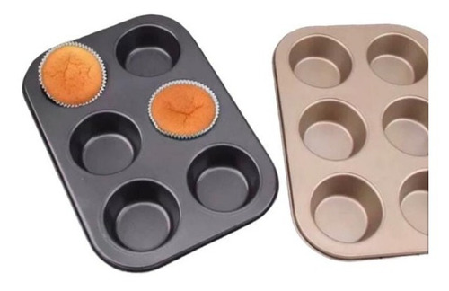 Molde Antiadherente Para Cupcakes X6 