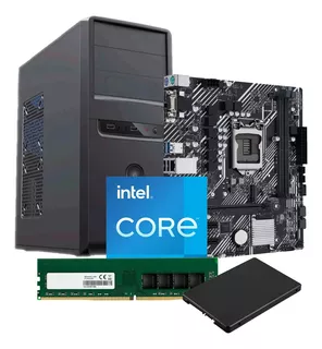 Pc Cpu Armada Intel I5 11500 H510 8gb Ssd 240 Gabinete Kit