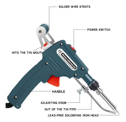 Pistola De Soldadura Automática De Estaño 60w 110v/220v