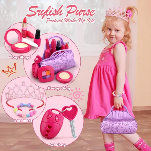 Kit De Maquillaje De Princesa Para Niñas 3 A 6 Años